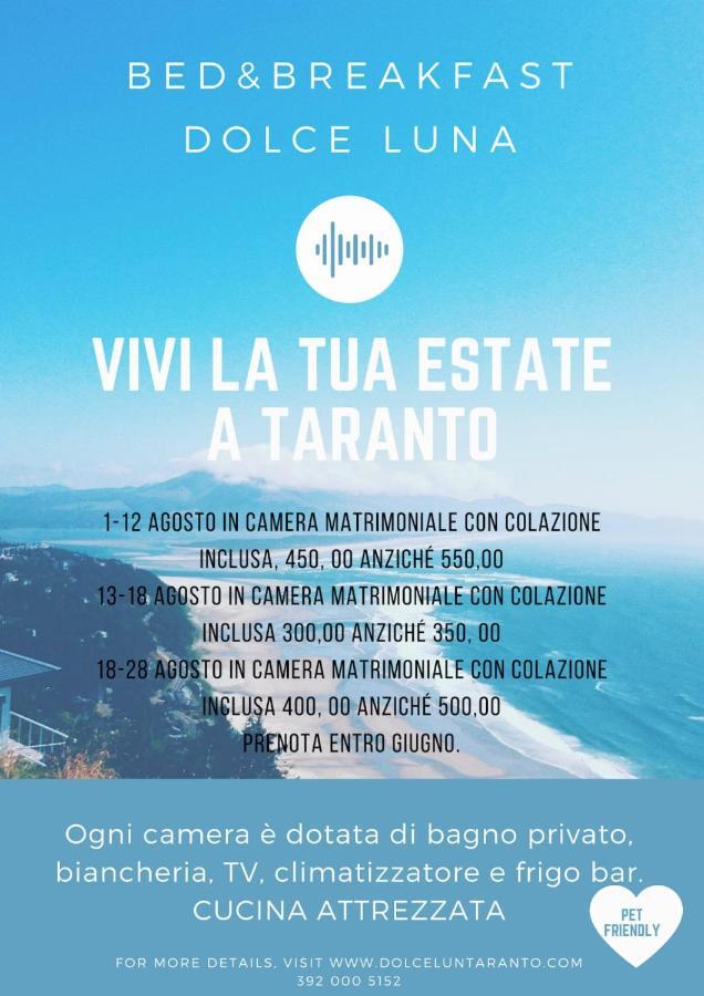 B&B Dolce Luna Taranto Exterior foto